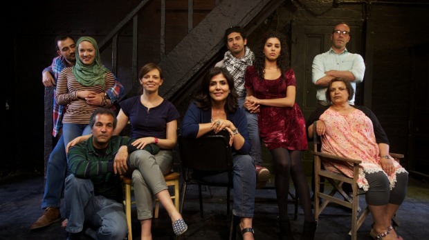 Cast of the play, Tales of A City by the Sea, when it premiered in 2014. Playwright Samah Sabawi is seated in the middle. Photo: Simon Schluter Read more: http://www.theage.com.au/comment/vision-of-everyday-life-in-palestine-too-bleak-for-some-20160602-gp9tmc.html#ixzz4ASNc2Ev5 Follow us: @theage on Twitter | theageAustralia on Facebook