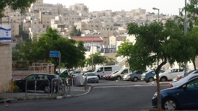 Pisgat Za'ev settlement in East Jerusalem   