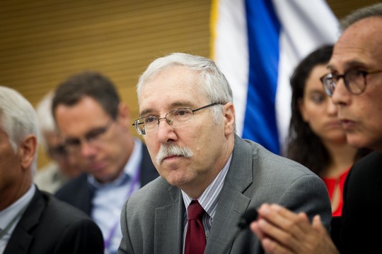 Professor Gerald Steinberg, president of NGO Monitor, seen  at a conference organized by NGO Monitor, entitled "15 years of the Durban conference", held at the Israeli parliament, on June 20, 2016. Photo by Miriam Alster/Flash90