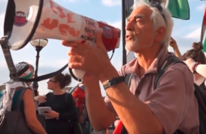 Glyn Secker at a 2012 demonstration